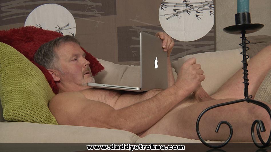 Silver Daddy Watching Porn At Daddy Strokes Gaydemon